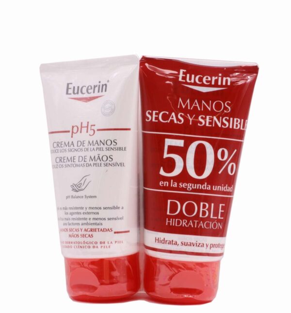 EUCERIN CREMA MANOS PH5 DUPLO