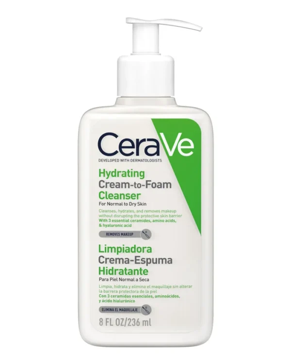 CERAVE CREMA-ESPUMA LIMPIADORA HIDRATANTE 236 ML