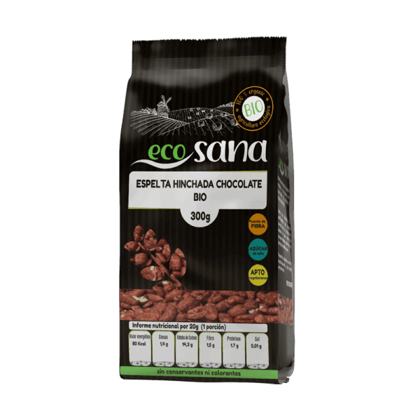 ECOSANA ESPELTA HINCHADA CHOCOLATEBIO 300 G