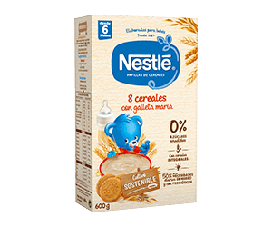 Nestle Papilla 8 Cereales Con Galleta Maria