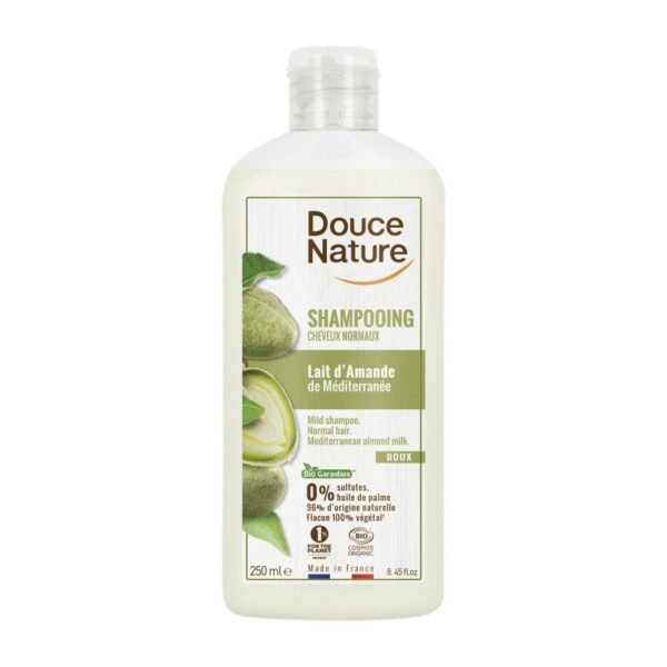 DOCE NATURE CHAMPU LECHE DE ALMENDRAS CABELLO NORMAL SECO DOUCE NATURE 250ml