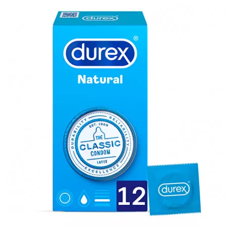 Preservativos Profil Durex Natural Plus 12u sensitivo contacto total