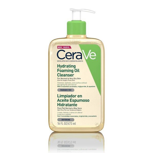 CERAVE ACEITE LIMPIADOR ESPUMOSO HIDRATANTE 473 ML