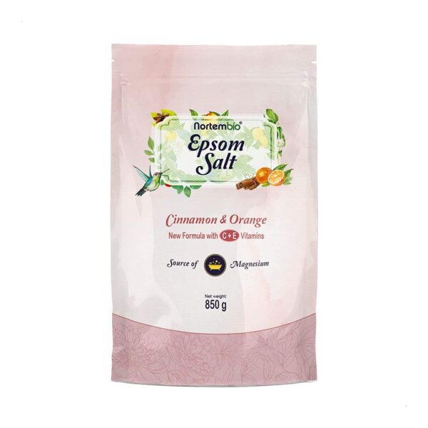 NORTEMBIO SAL DE EPSOM 100% FRAGANCIA CANELA Y NARANJA 850 G