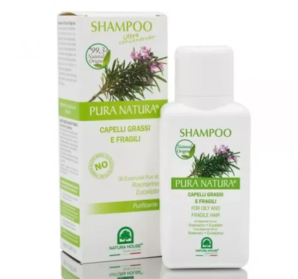 NATURA HOUSE CHAMPU CABELLOS GRASOS Y FRAGILES CON ROMERO Y EUCALIPTUS 250 ML