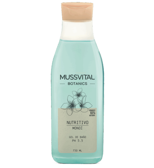 MUSSVITAL BOTANICS GEL DE BAÑO NUTRITIVO MONOI  750 ML