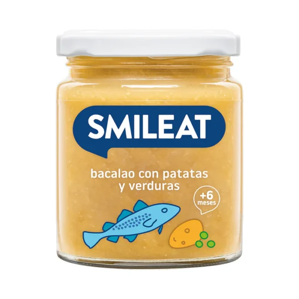 SMILEAT BACALAO CON PATATAS Y VERDURAS + 6 MESES 230 G