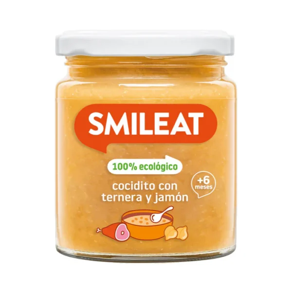 SMILEAT COCIDITO CON TERNERA Y JAMÓN + 6 MESES 230 G