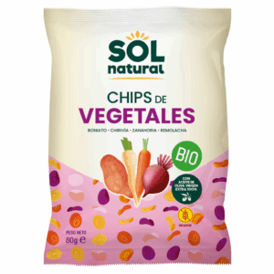 SOL NATURAL CHPS DE VEGETALES CO ACEITE DE OLIVA BIO 80 G