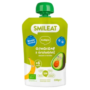 SMILEAT POUCH ECO AGUACATE Y ARANDANOS 100 G