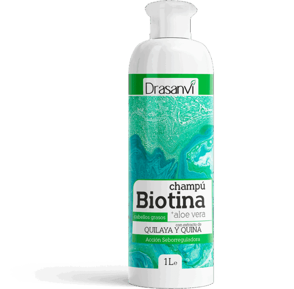 DRASANVI CHAMPU BIOTINA Y ALOE VERA CABELLOS GRASOS 1 L
