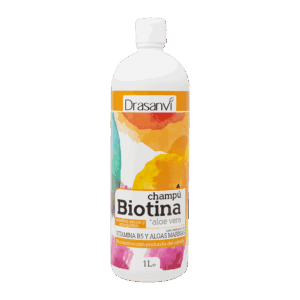 DRASANVI CHAMPU BIOTINA Y ALOE VERA CABELLOS SECOS Y APAGADOS 1 L