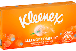 KLEENEX PAÑUELOS ALLERGY COMFORT HIPOALERGENICOS & EXTRA SUAVES 8 PAQUETES
