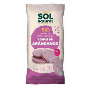 SOL NATURAL BIO TORTAS DE ARROZ BAÑADAS EN YOGURT DE ARANDANOS  100 G