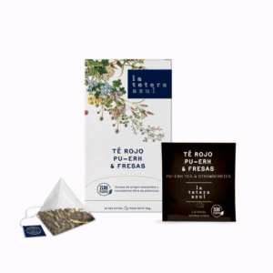 LA TETERA AZUL TE ROJO PU-ERH & FRESAS  20 BOLSITAS